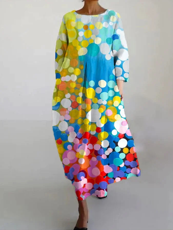 ND | Maxi-robe d'été élégante et colorée