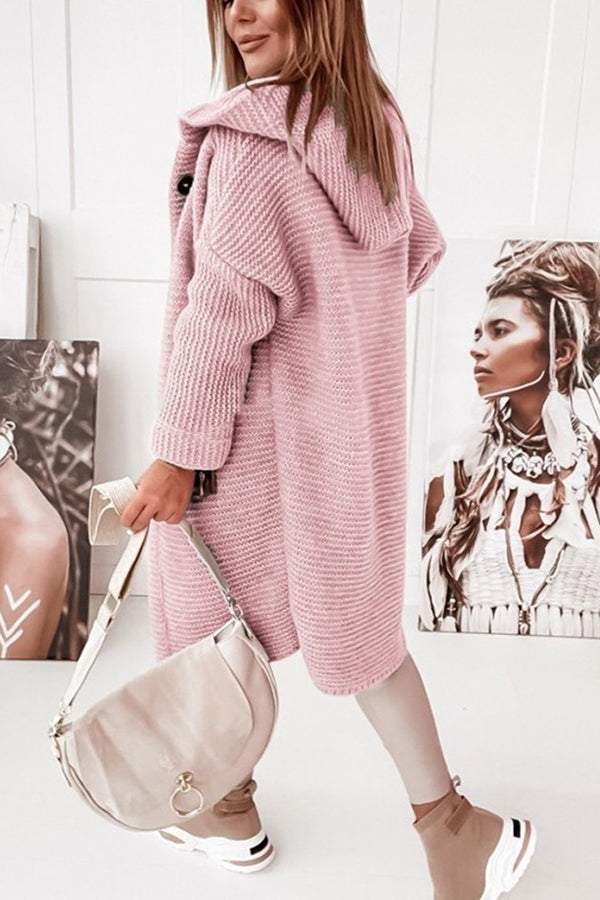 ND | Veste en tricot avec capuche