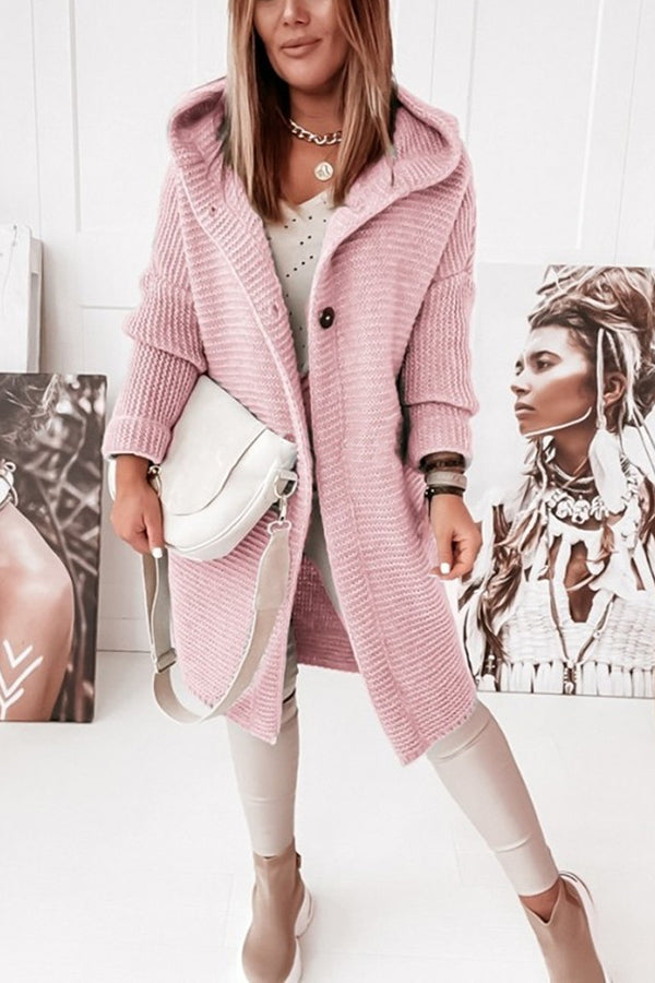 ND | Veste en tricot avec capuche