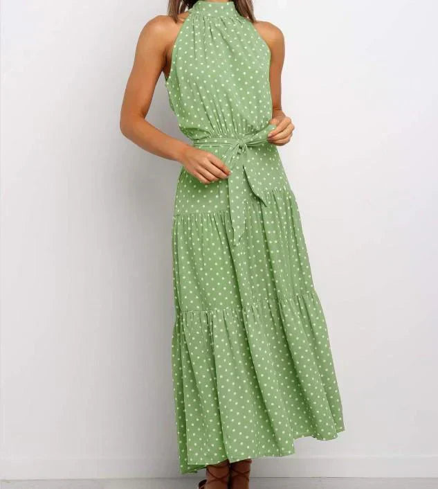 ND | Loisirs Halter Dot Robes longues