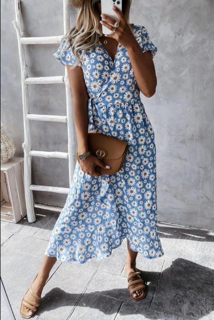 ND | Claudia - Robe midi Loved By You avec imprimé marguerite