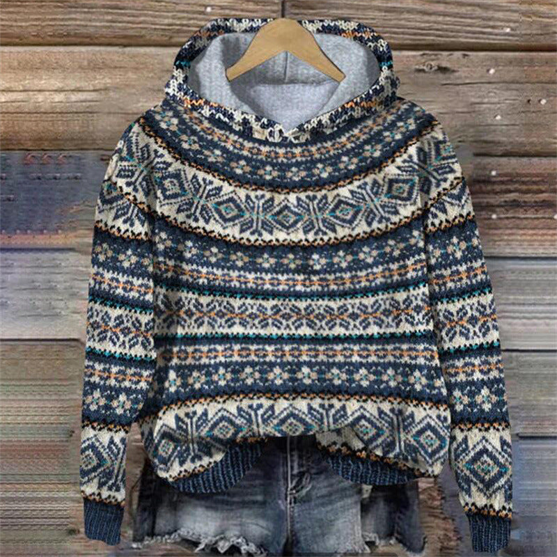ND | Sweat à capuche confortable à motifs