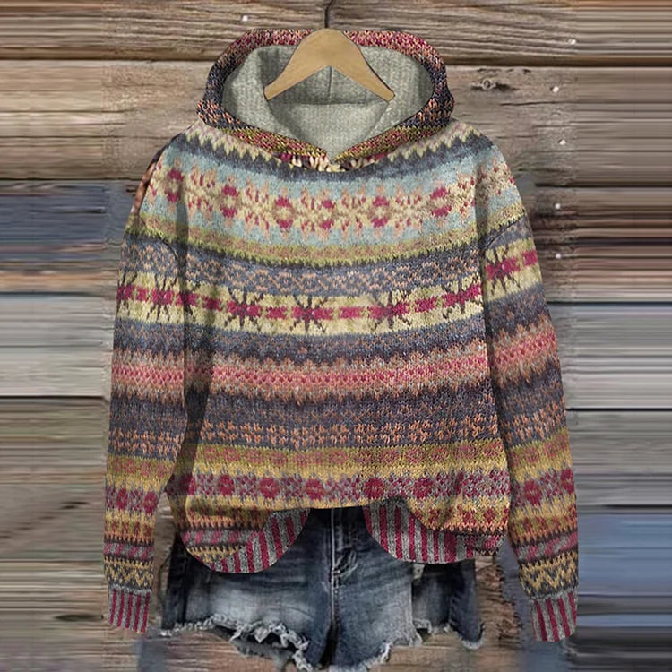 ND | Sweat à capuche confortable à motifs