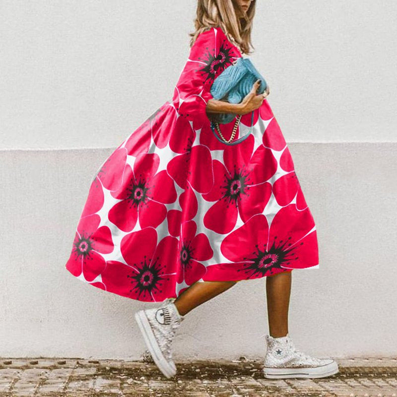 ND | Robe midi imprimée en ligne A