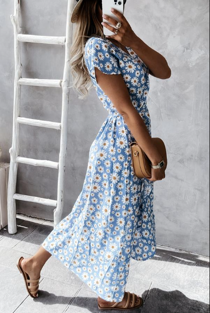 ND | Claudia - Robe midi Loved By You avec imprimé marguerite