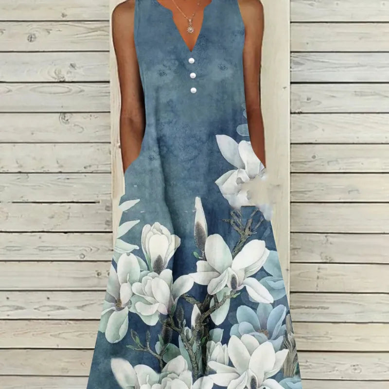 ND | Robe maxi sans manches