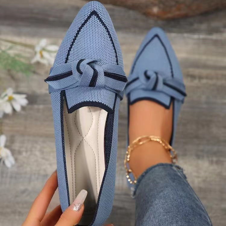 ND | mode orteil pointu chaussures plates arc