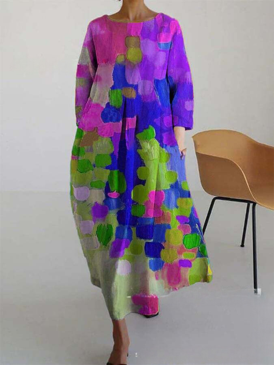 ND | Maxi-robe d'été élégante et colorée