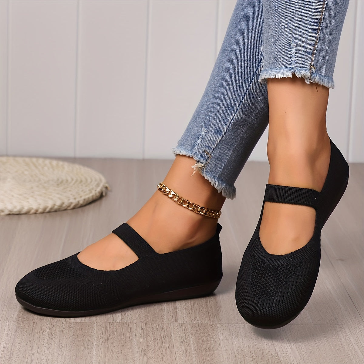 ND | Flats tricotés élégants