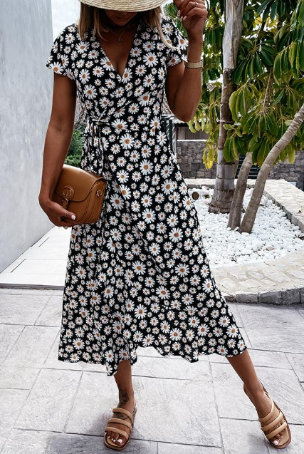 ND | Claudia - Robe midi Loved By You avec imprimé marguerite