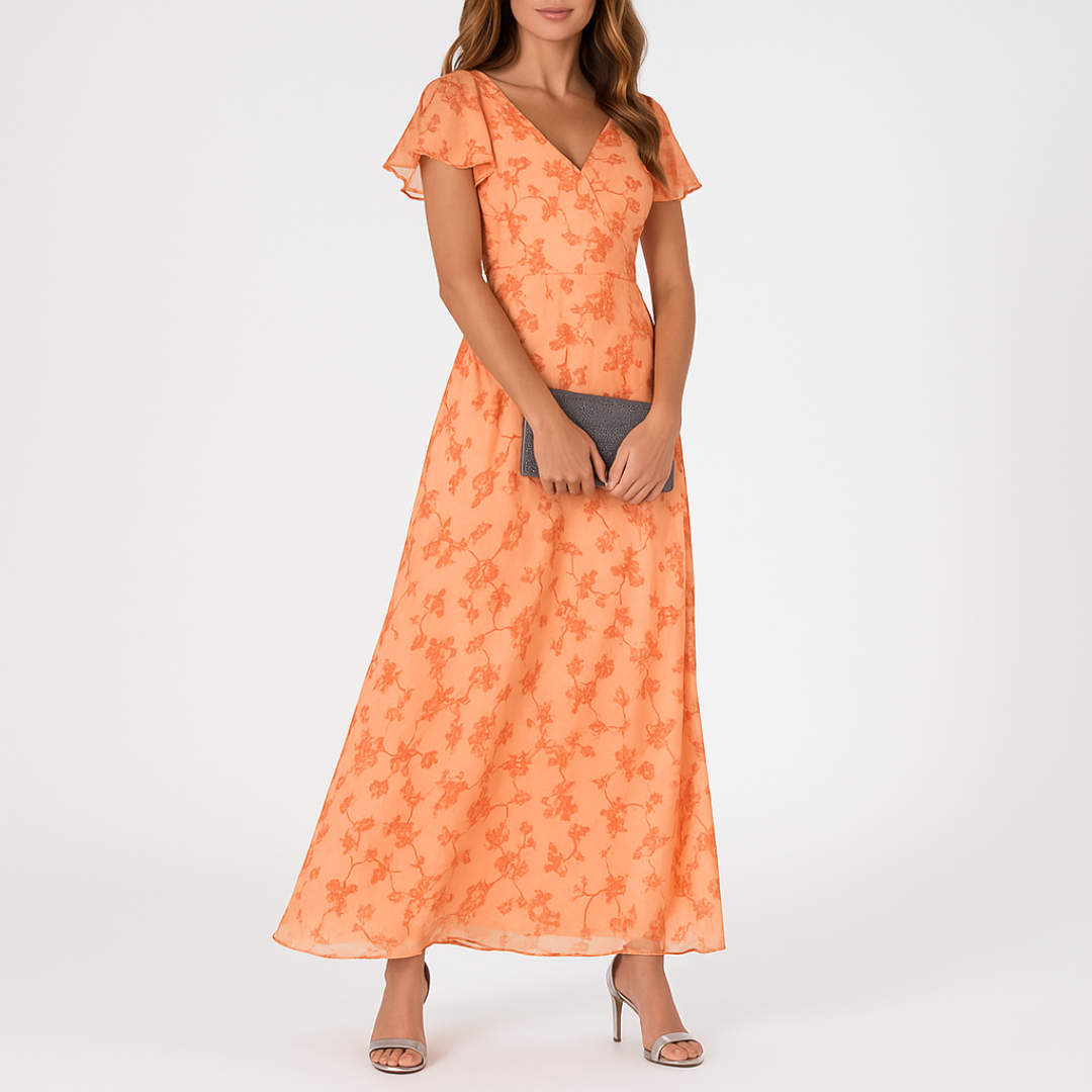 EP | Robe élégante couvrant le ventre avec décolleté en V
