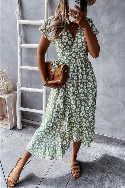 ND | Claudia - Robe midi Loved By You avec imprimé marguerite