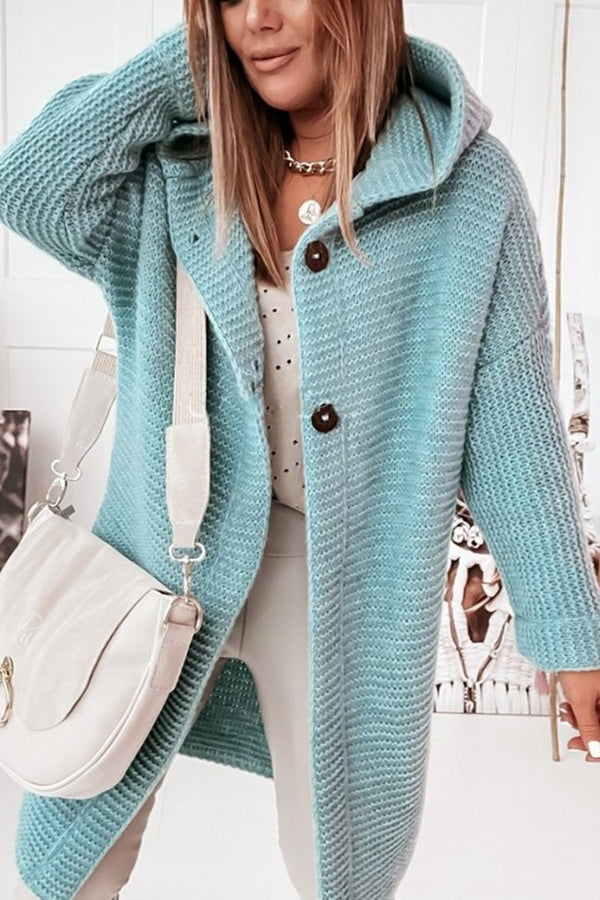 ND | Veste en tricot avec capuche