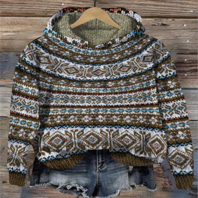 ND | Sweat à capuche confortable à motifs