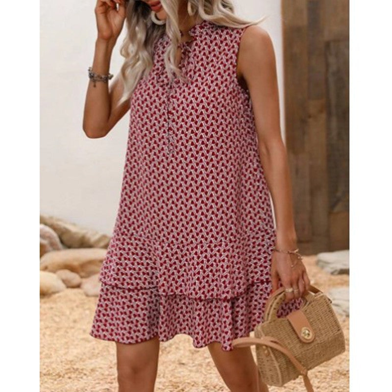 ND | Imprimé Boho Shift Midi Kleid