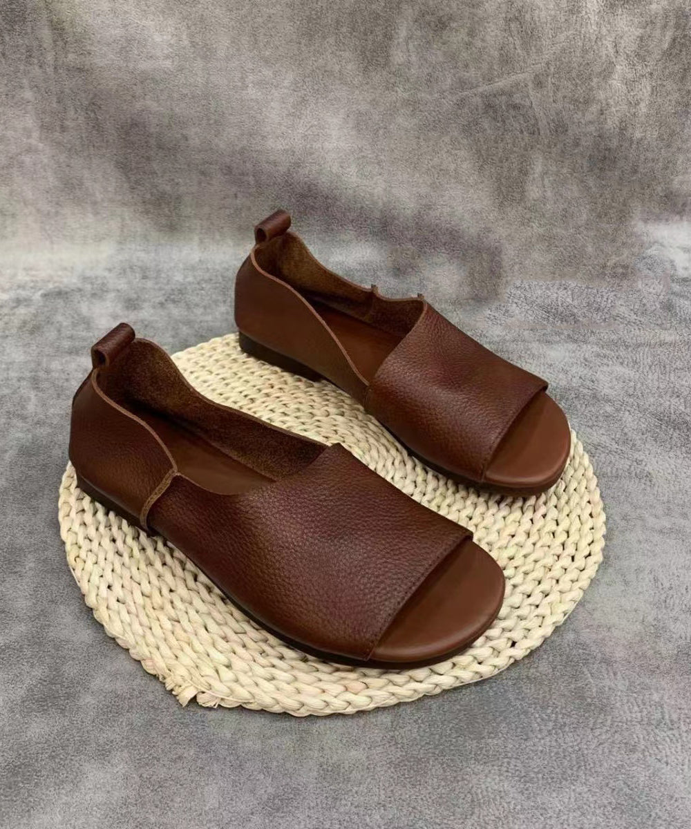 ND | Slip-on minimalistes à bouts ouverts