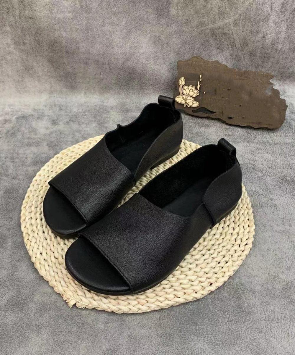 ND | Slip-on minimalistes à bouts ouverts