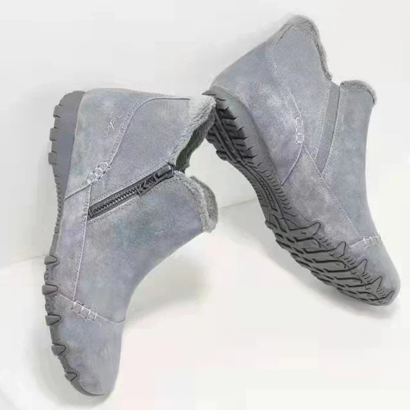 ND | Bottines à motif léopard avec doublure en fourrure synthétique