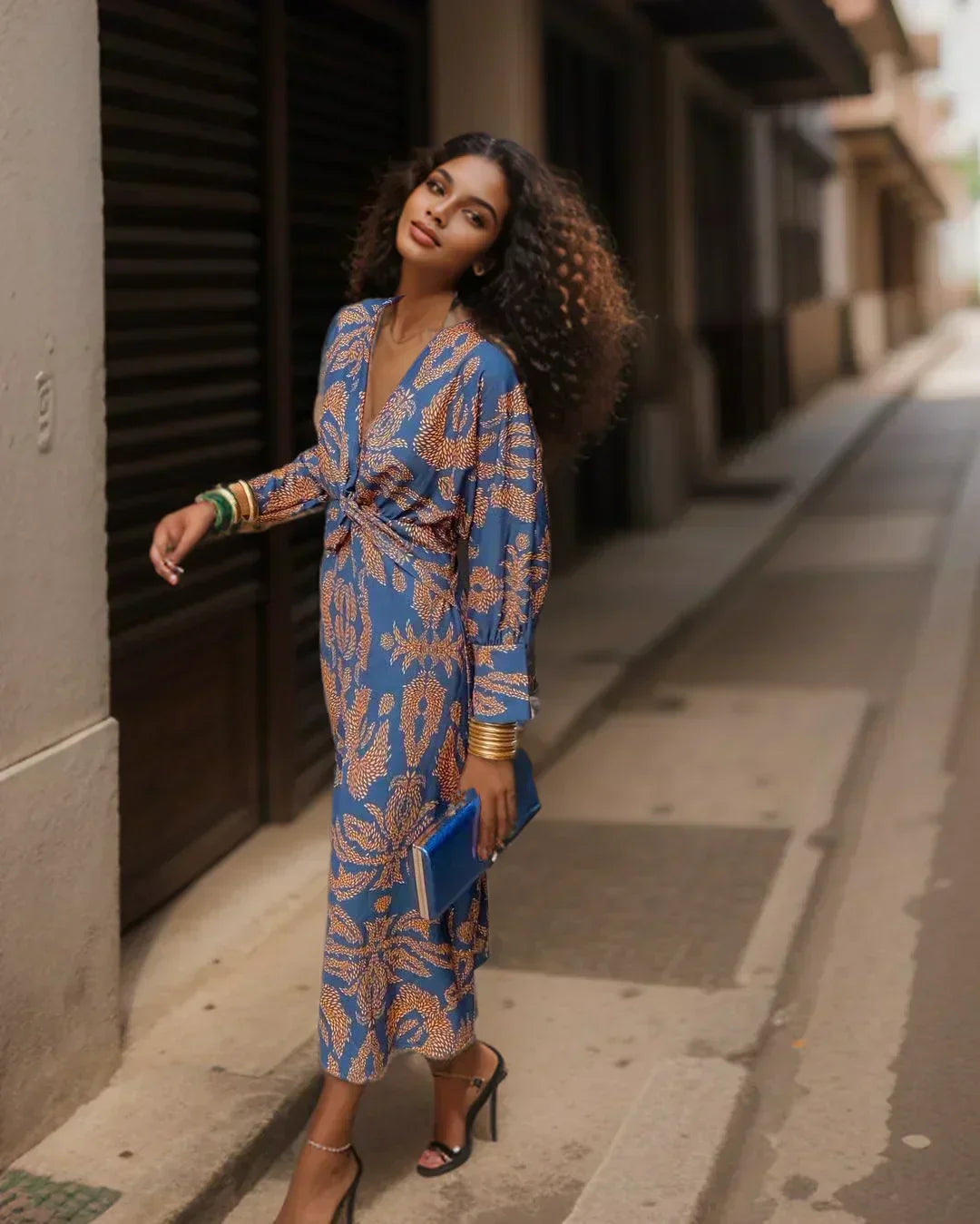 ND | Robe en soie imprimée