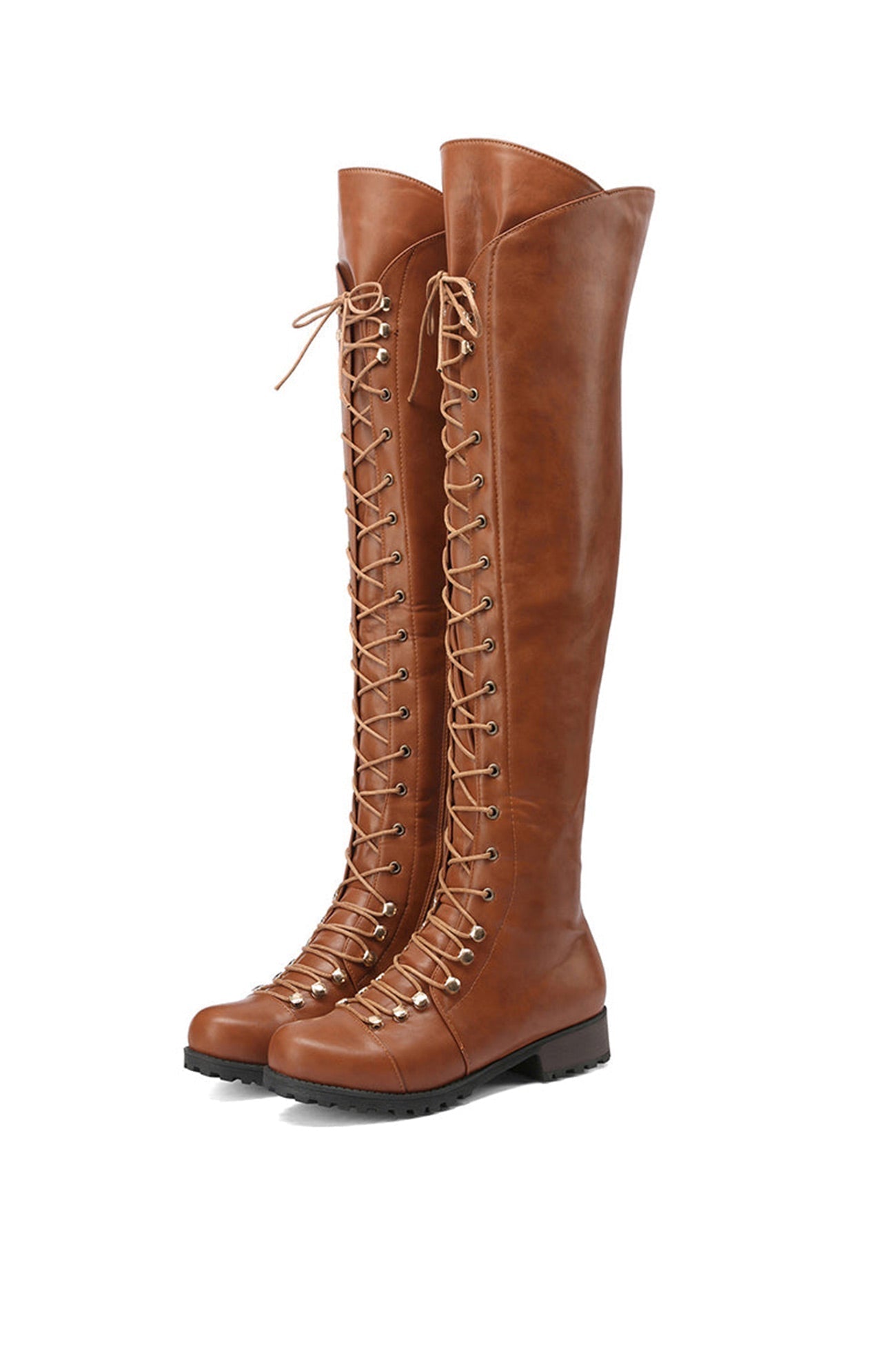 ND | Bottes over-the-nee avec lacets