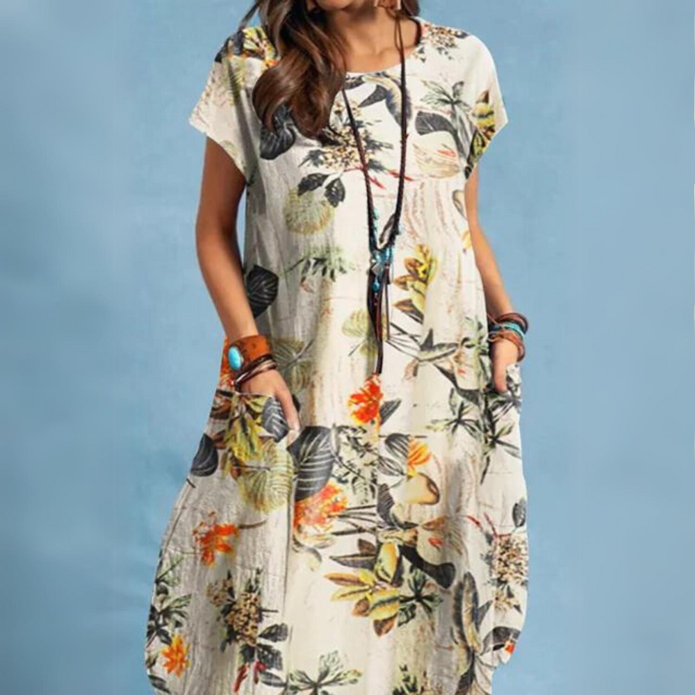 ND | Robe d'été élégante à col rond