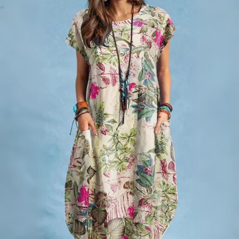 ND | Robe d'été élégante à col rond