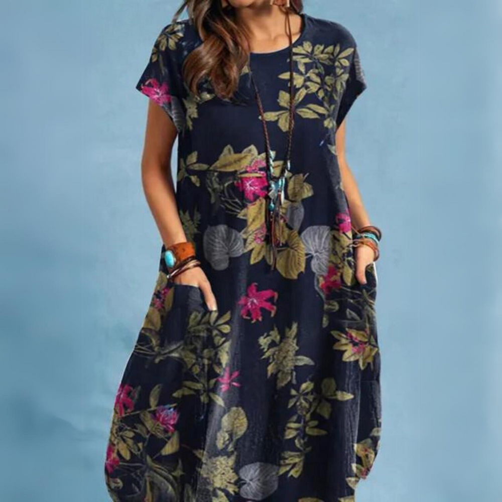 ND | Robe d'été élégante à col rond