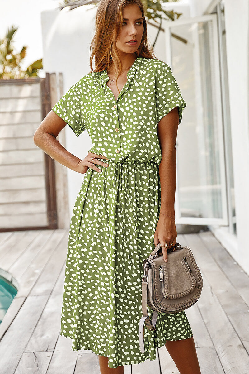 EP | Robe midi avec polka dots