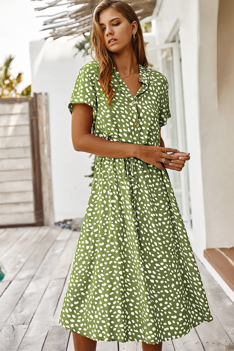 EP | Robe midi avec polka dots
