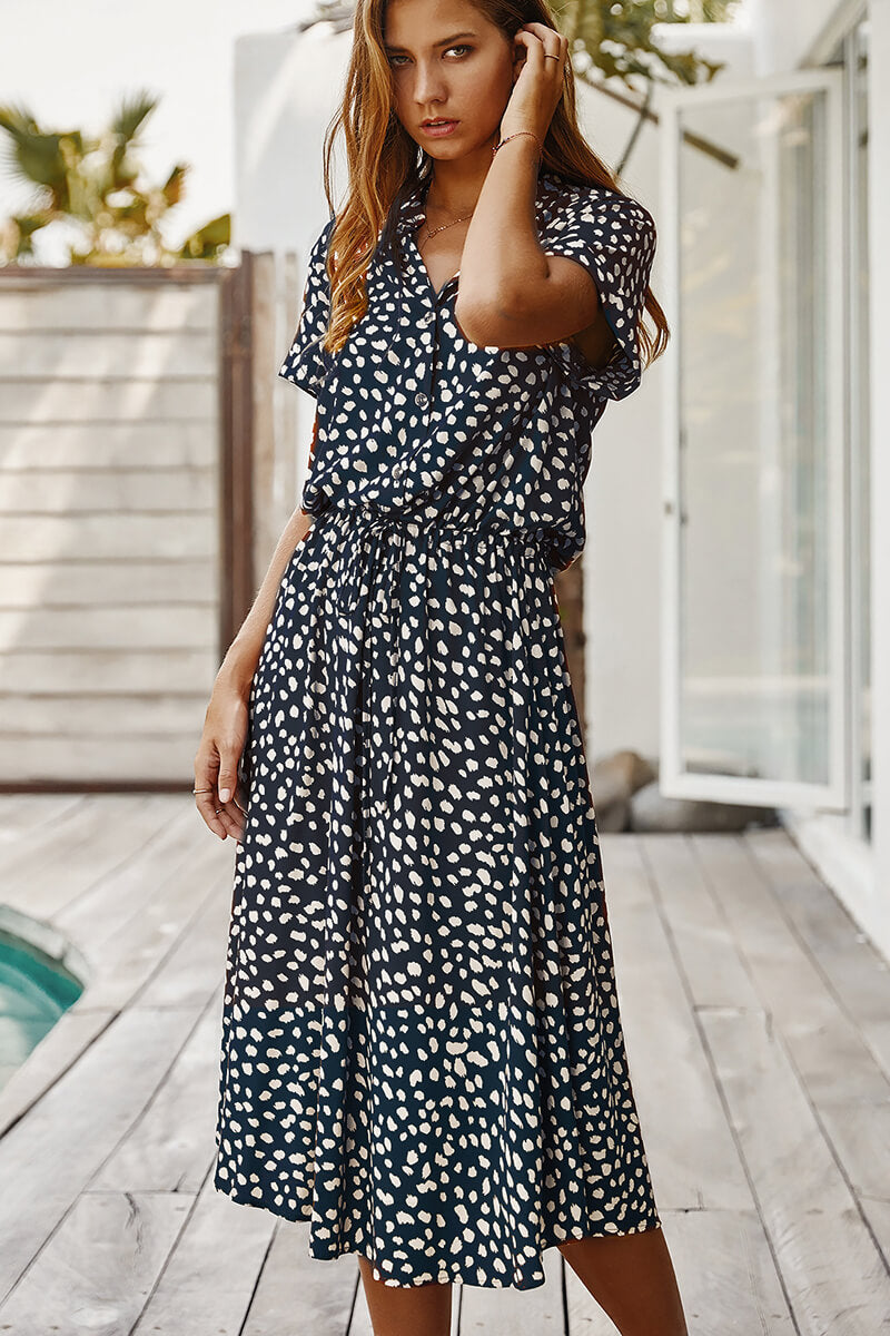 EP | Robe midi avec polka dots