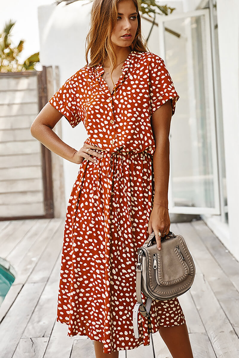 EP | Robe midi avec polka dots