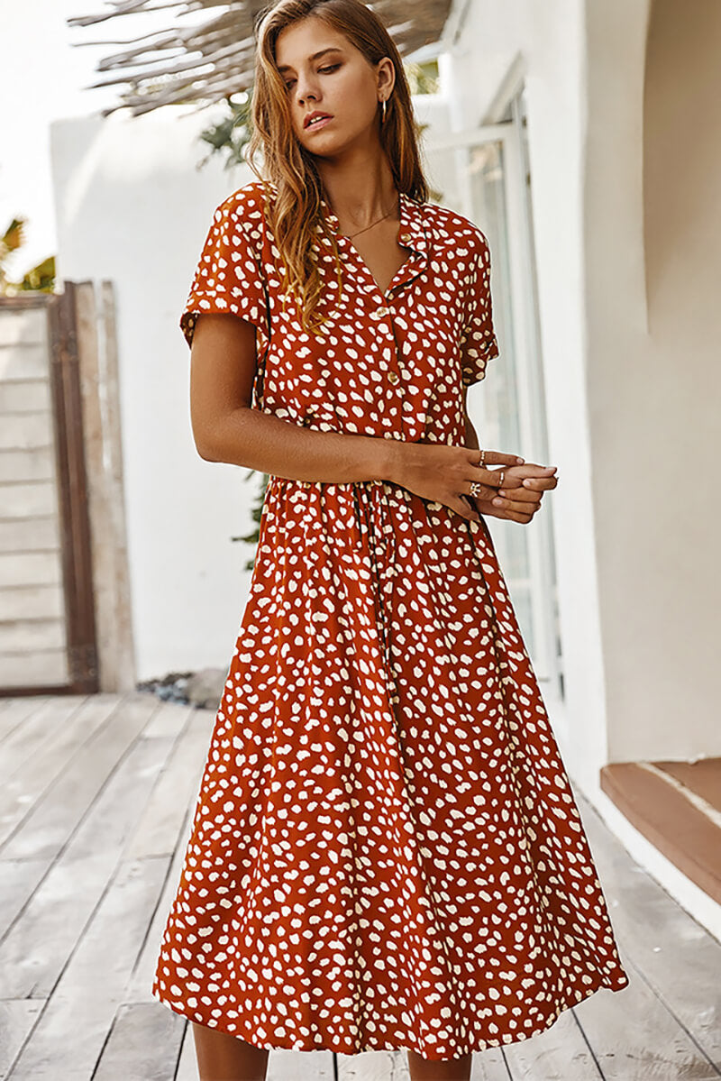 EP | Robe midi avec polka dots