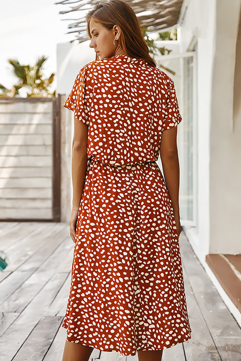 EP | Robe midi avec polka dots