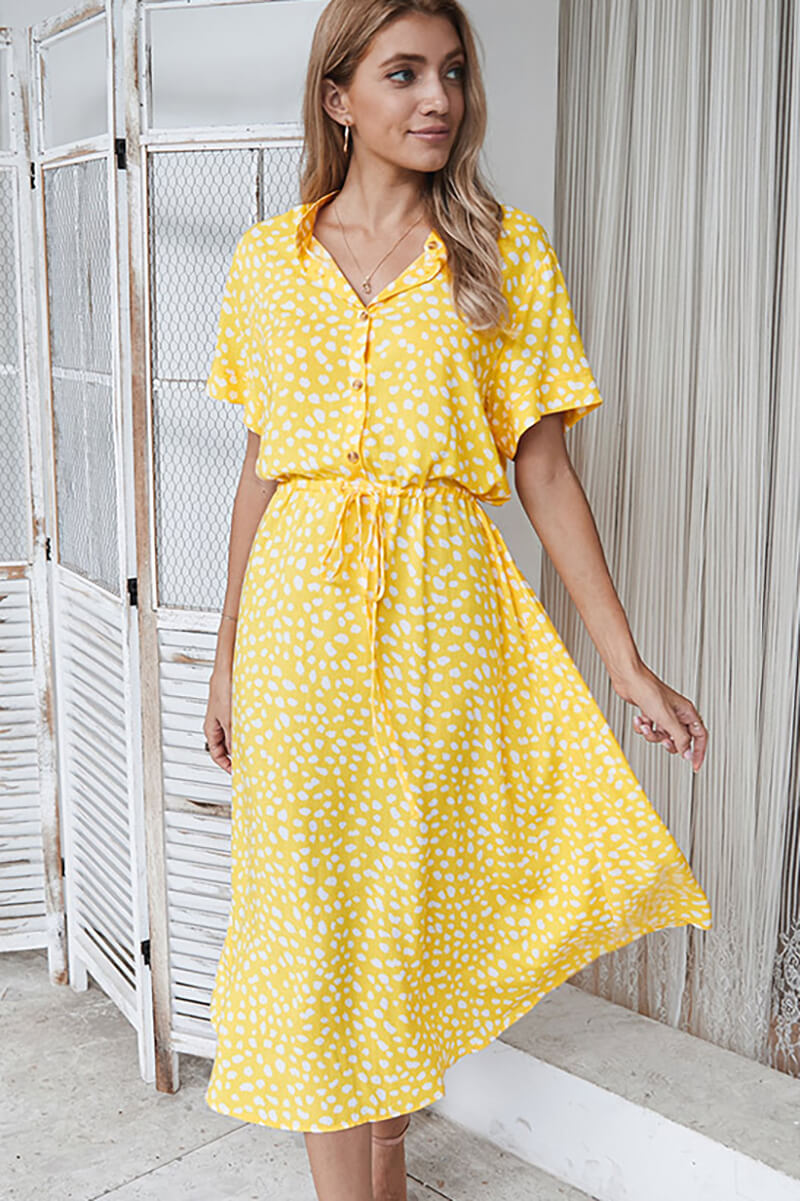 EP | Robe midi avec polka dots