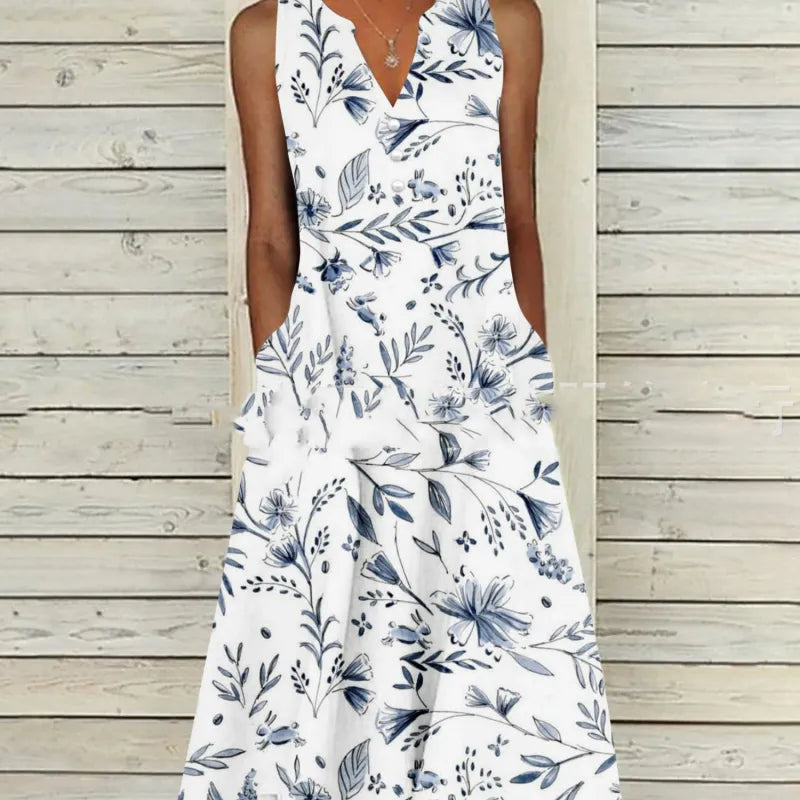 ND | Robe maxi sans manches
