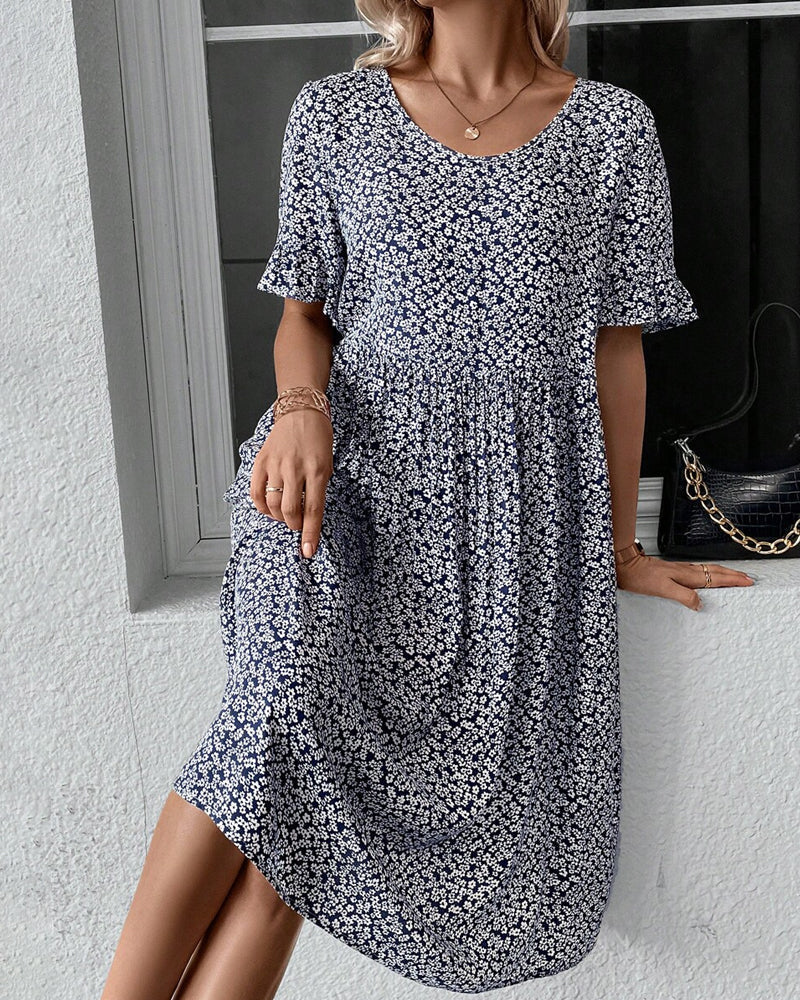 EP | Robe midi élégante avec imprimé floral