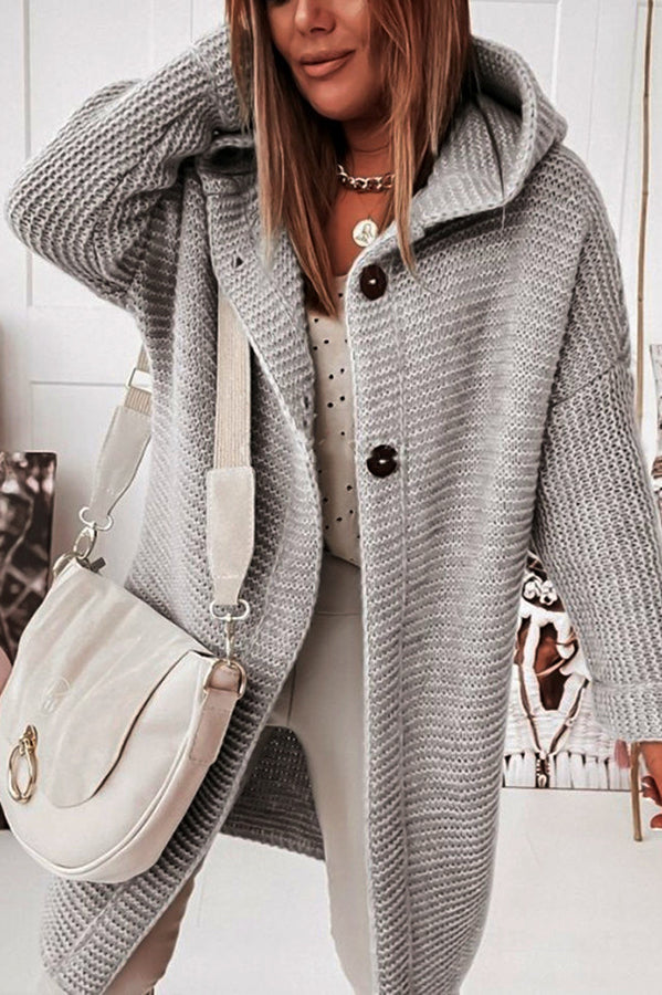 ND | Veste en tricot avec capuche