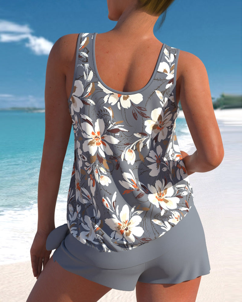 ND | Tankini avec imprimé fleuri