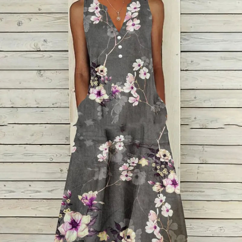 ND | Robe maxi sans manches
