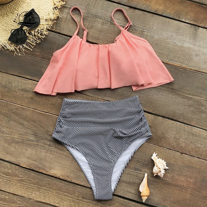 ND | Bikini coloré à volants