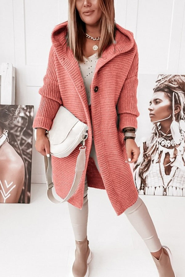 ND | Veste en tricot avec capuche