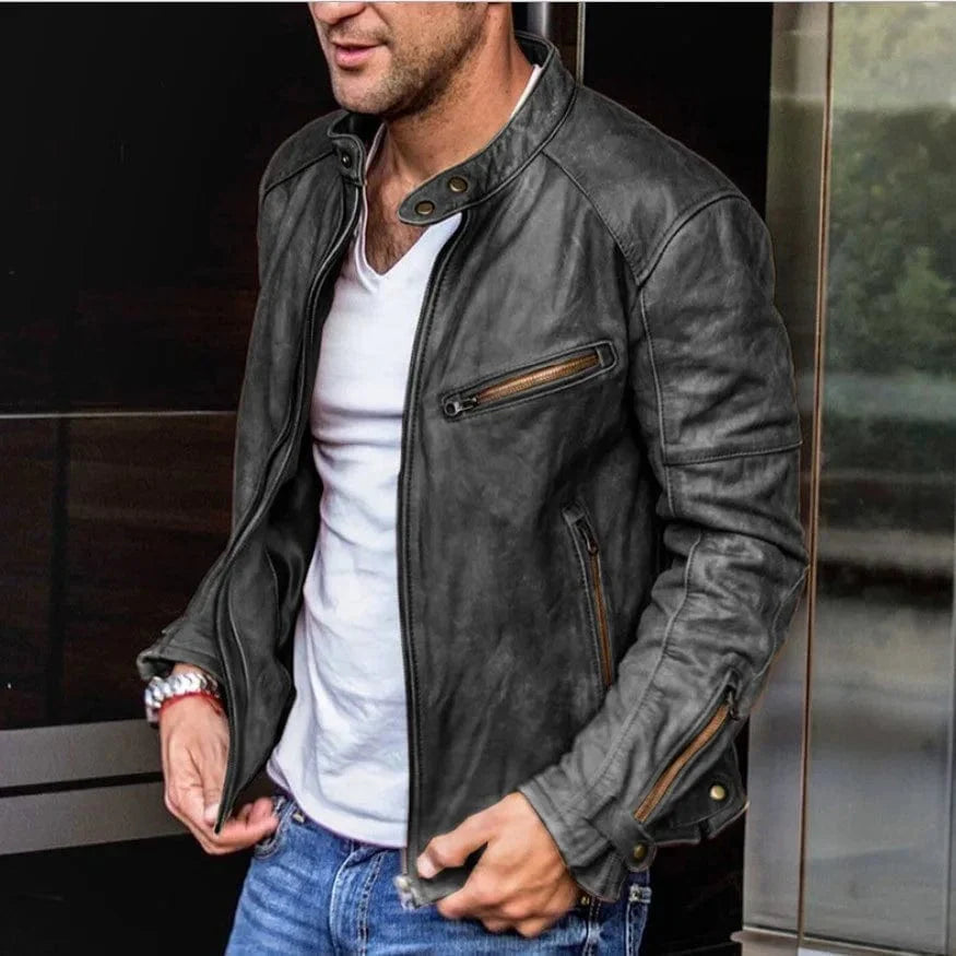 EP | Veste en cuir streetwear à la mode