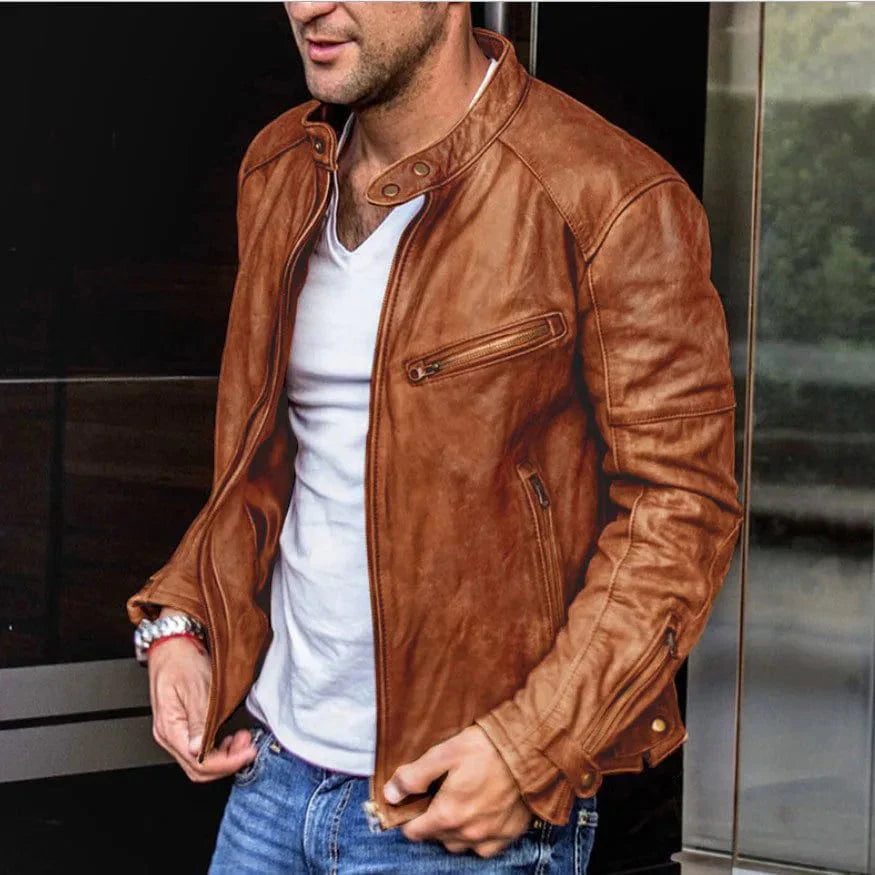 EP | Veste en cuir streetwear à la mode