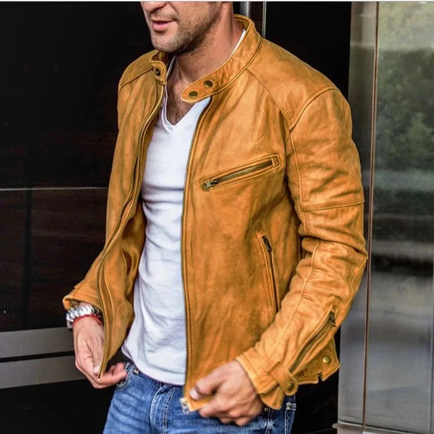 EP | Veste en cuir streetwear à la mode