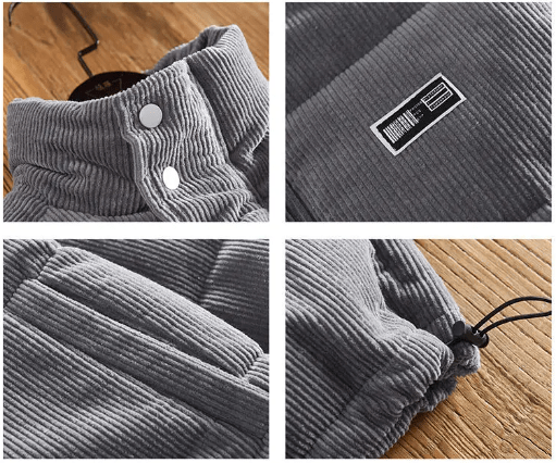 EP | Veste de mode hip-hop en velours rembourré