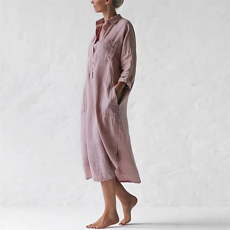 EP | Robe longue rose stylée