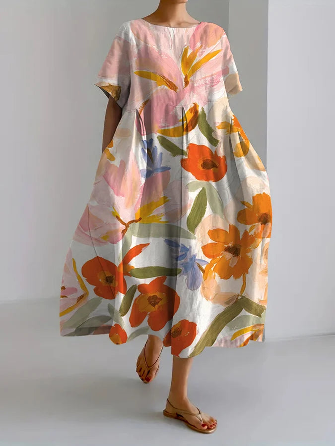 ND | Maxi robe à fleurs en vrac