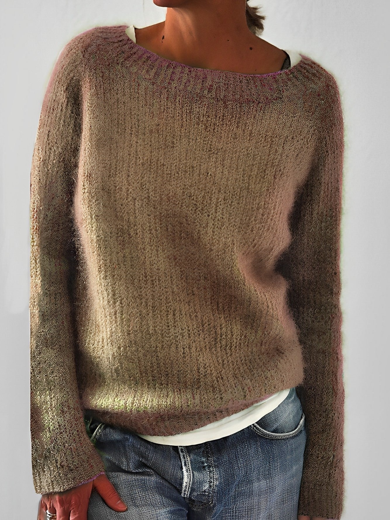 ND | Pull-over léger en tricot structuré