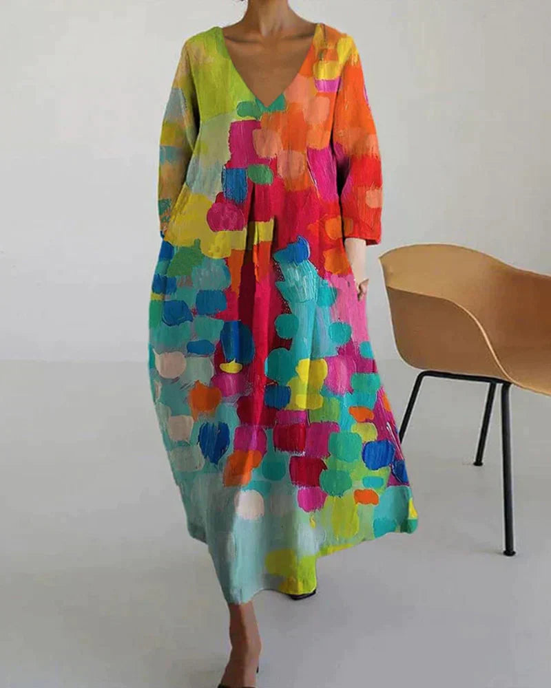 ND | Maxi-robe d'été élégante et colorée