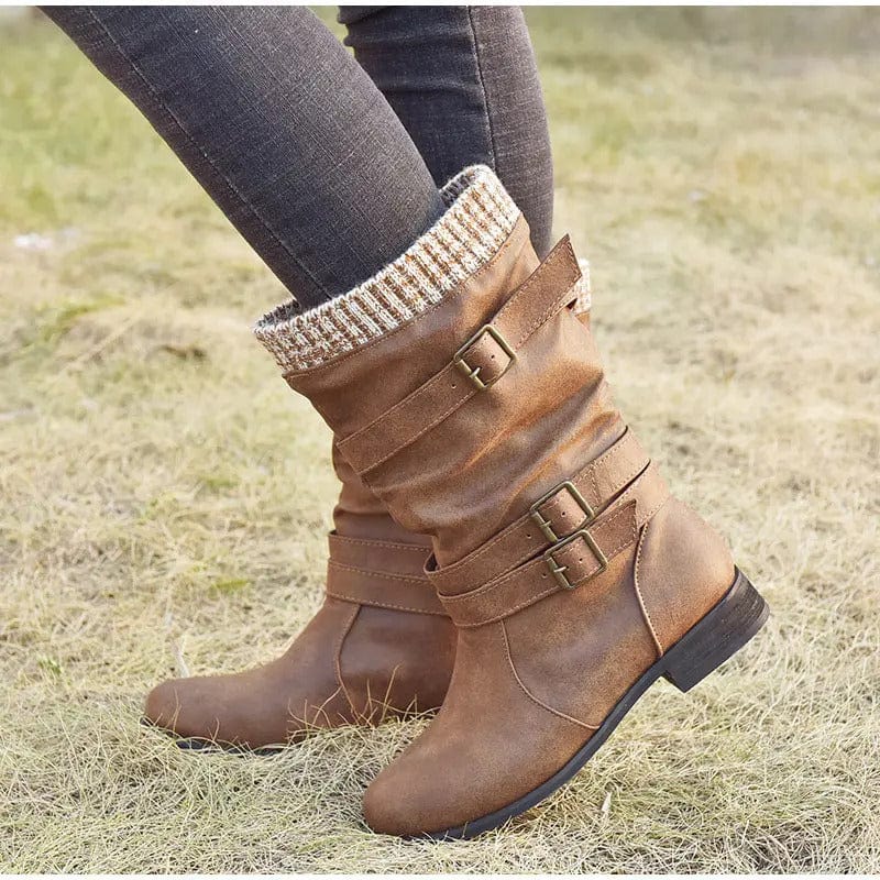 EP | Bottes en tricot rétro jusqu'à mi-mollet